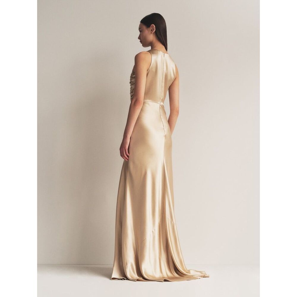 NWT Alejandra Alonso Rojas Ruched Tank Gown Size 4 $2795 - Picture 3 of 12